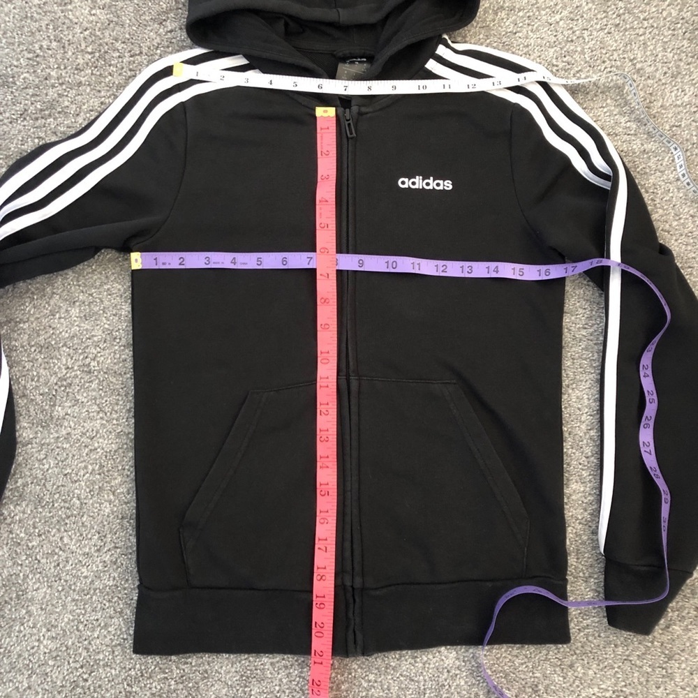 Adidas Full Zip up Black Women’s Hoodie - Picture 12 of 14